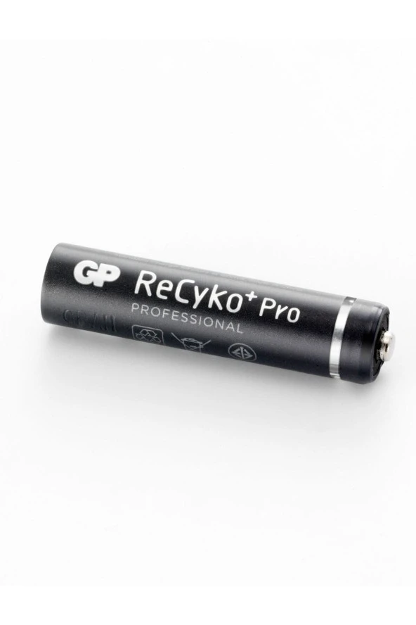 Gp Aaa 800 Mah Şarjlı Ince Kalem Pil 4lü Paket Recyko - 3