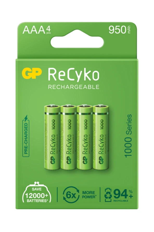 Recyko 2700 Serisi 4lü Aa Kalem Recyko 1000 Serisi 4lü Aaa Ince Kalem - 3