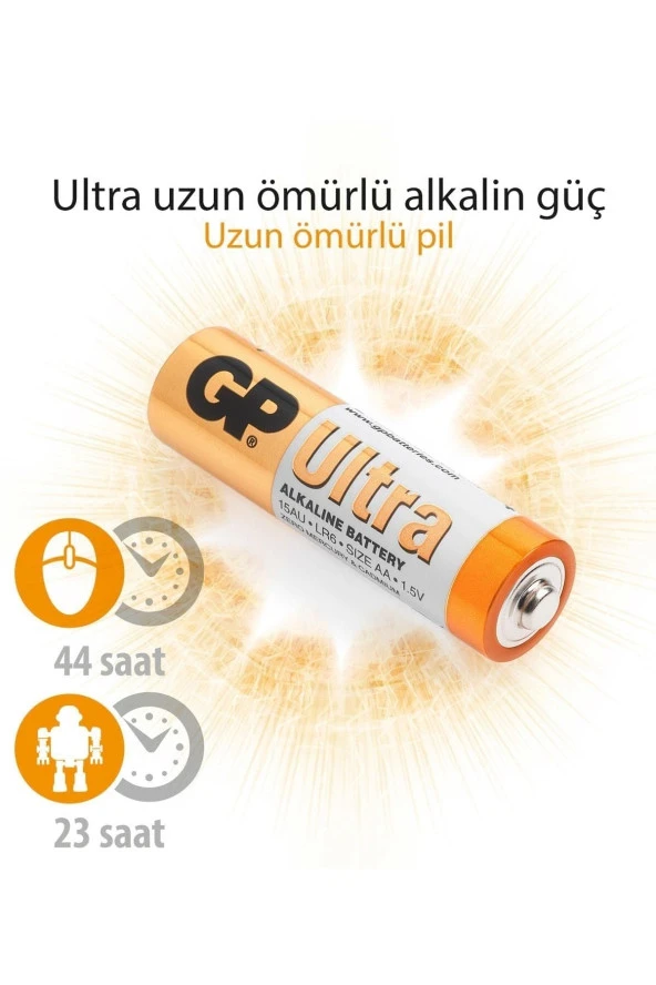 15au Ultra Alkalin Aa Kalın Kalem Pil 40lı - 4