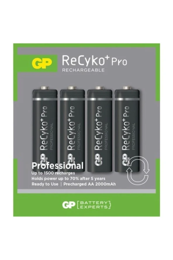 Recyko+pro (hazır Şarjlı Pil) Ni-mh Aa 2000 Mah Şarjlı Kalem Pil