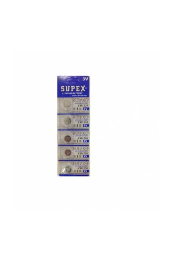 Cr1220 3v Kumanda Alarm Elcik Pili 5li Blister