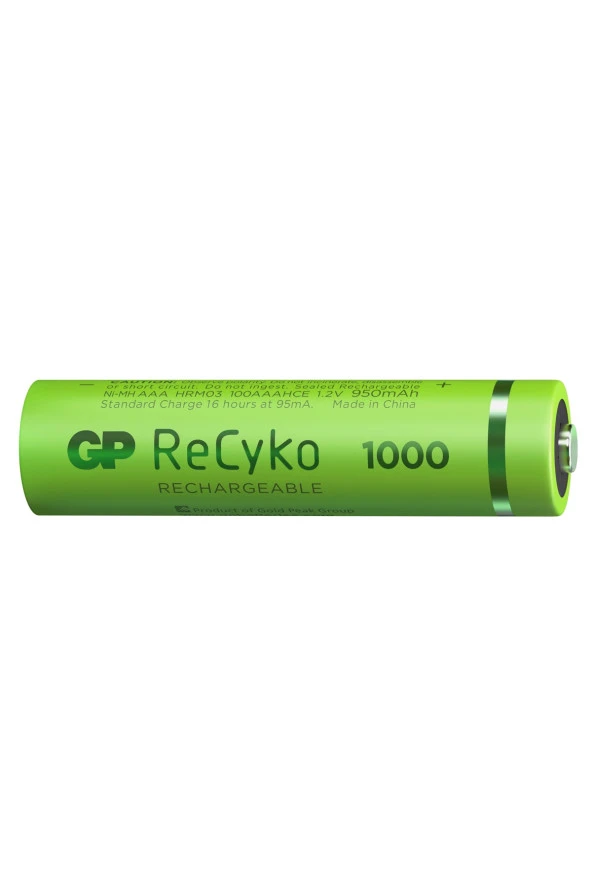 Recyko+ 1000 Aaa Ince Kalem Ni-mh Şarjlı Pil, 1.2 Volt, 4lü Kart - 3