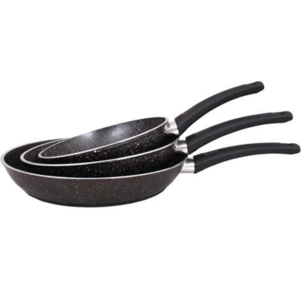 Mehtap 3lü Granit Tava Seti 18-22-26cm - 3