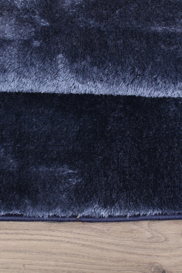 Relax Lacivert 80x150 + 50x80 cm Büyük Ebat 2li Banyo Halısı Paspası Seti Kaymaz Klozet Takımı - 5