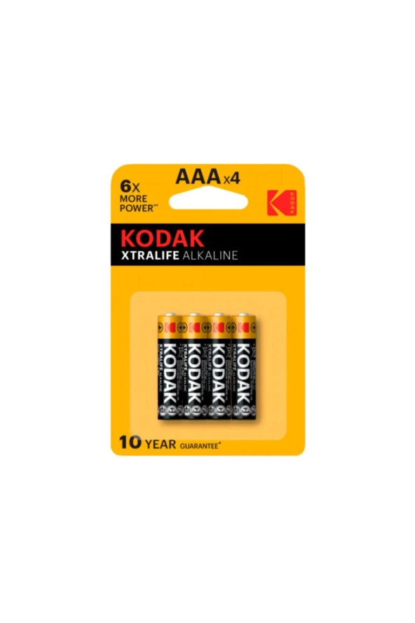 Kodak Xtralife Alkalin Blister Ince Pil K3a 4ad