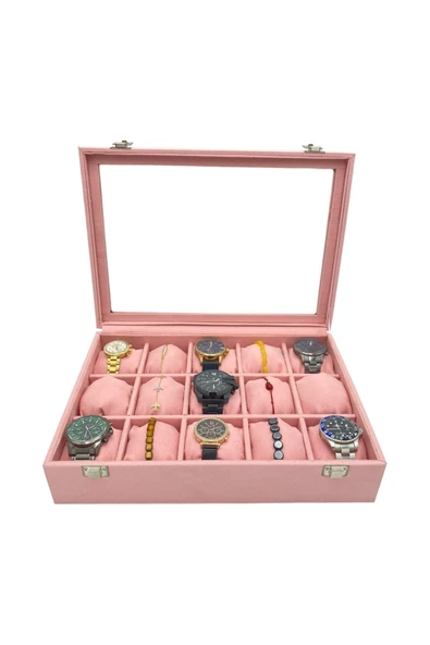 Saat Kutusu 15 li Pembe Spesiyal Lüks - 2