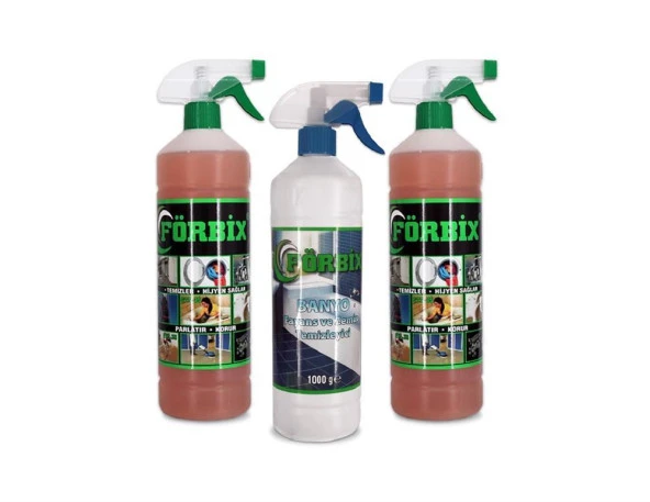 FORBİX 3 LÜ FIRSAT PAKETİ 2 FORBİXGTS35 VE 1 BANYO TEMİZLEYİCİ