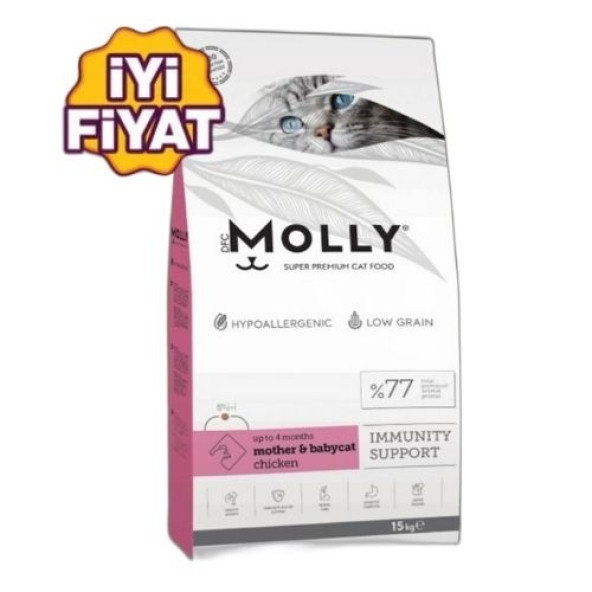 Molly Mother Babycat Yavru Kedi Maması Tavuklu 15 Kg