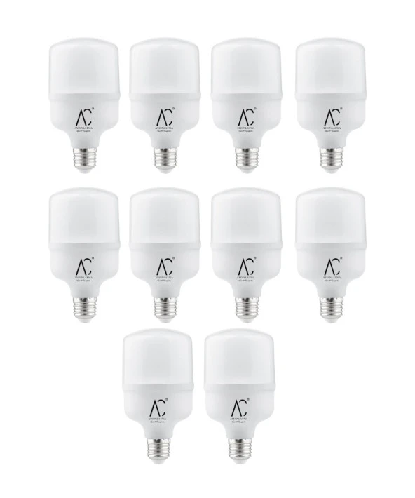 30W Torch Led Ampul 6500K (Beyaz Işık) 10 Adet ürün görseli