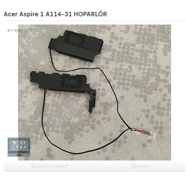 Acer Aspire 1 A114-31 HOPARLÖR