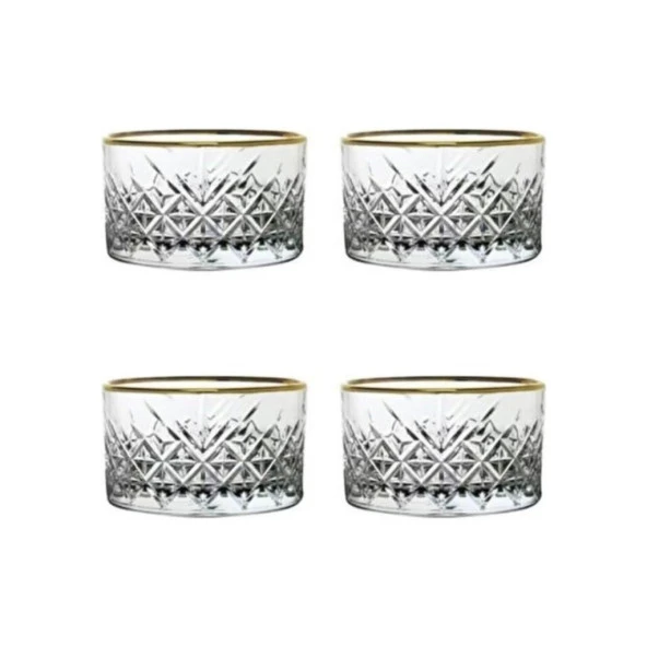 Paşabahçe 530040G Timeless Golden Touch 4lü Çerezlik Takımı