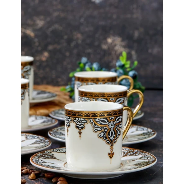 Cooker CKR3137 Porselen Kahve Fincan Seti - 2