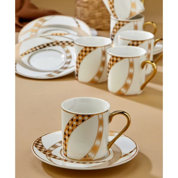 Cooker CKR2908 Porselen Kahve Fincan Seti - 4