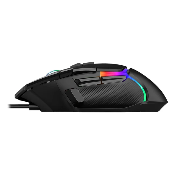 Dragos XM90 20000 DPI Usb Kablolu Siyah RGB Gaming Optik Mouse - Resim 7