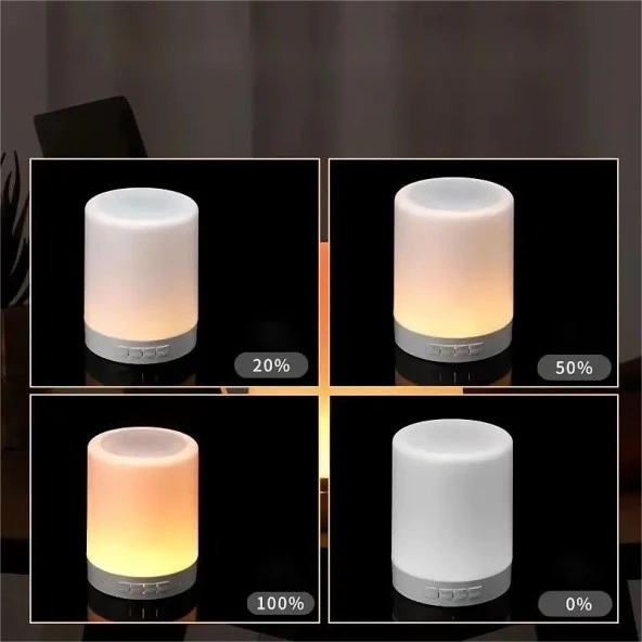 Newface CL-671 Şarjlı Dokunmatik Rgb Led Gece Lambalı Bluetooth Hoparlör - 6