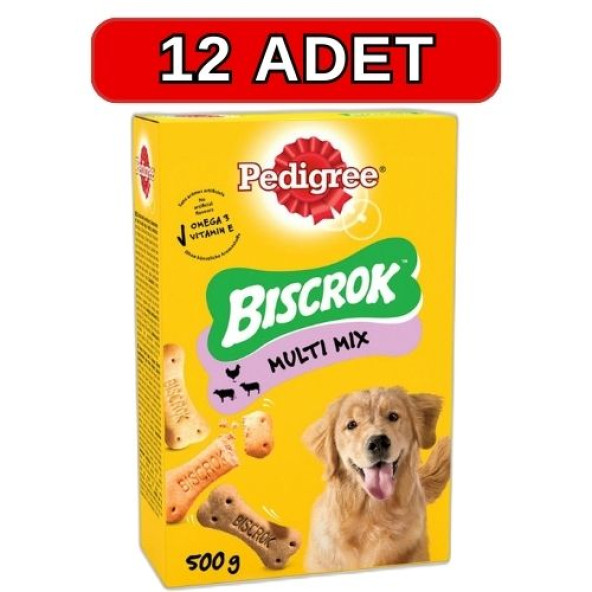 Pedigree Biscrok Köpek Ödül Bisküvisi 500 gr 12 Adet