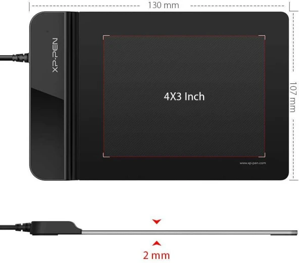 XP-Pen Star G430s Grafik Tablet - 2