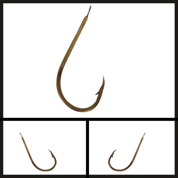 Uyguna-Yakala 50 Adet Mustad 530 No:3/0 Bronz İğne-İĞN.686 - Resim 2