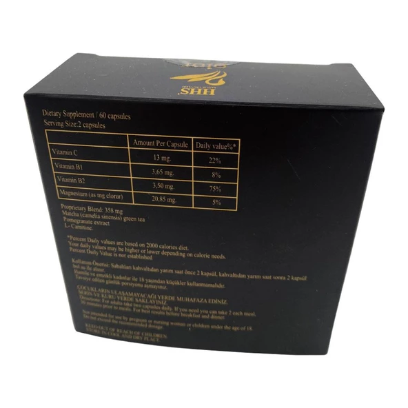 HHS Olor 60 Kapsül Swan Matcha L Karnitin Yeşilçay Bitkisel Kapsül - 3