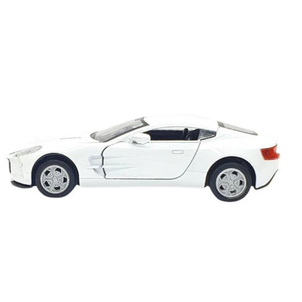 Aston Martin - Çek Bırak Spor Araba Işıklı Sesli  - XL80138-28L - Beyaz - 2