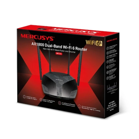 TP-Link MERCUSYS MR70X AX1800 Dual Band Wi-Fi 6 Router - 4