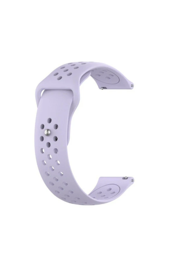 Amazfit Gts A1914 Için Delikli Silikon Kordon Lila