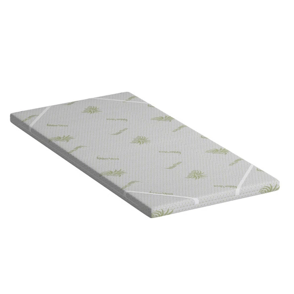 Mobpazar Yatak Pedi, Kuş Tüy Süngerli, Full Ortopedik Aloevera Yatak Pedi,  100X200 cm - 2