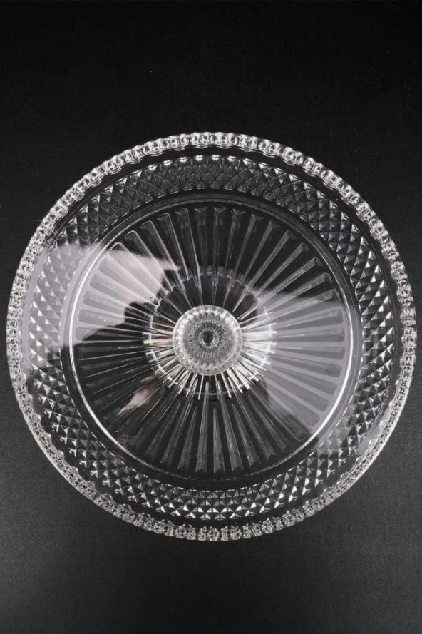 Digithome Cam Kek ve Pasta Sunum Standı Yuvarlak 28 Cm – SN.KRY.001 C1-1-288 - Resim 4