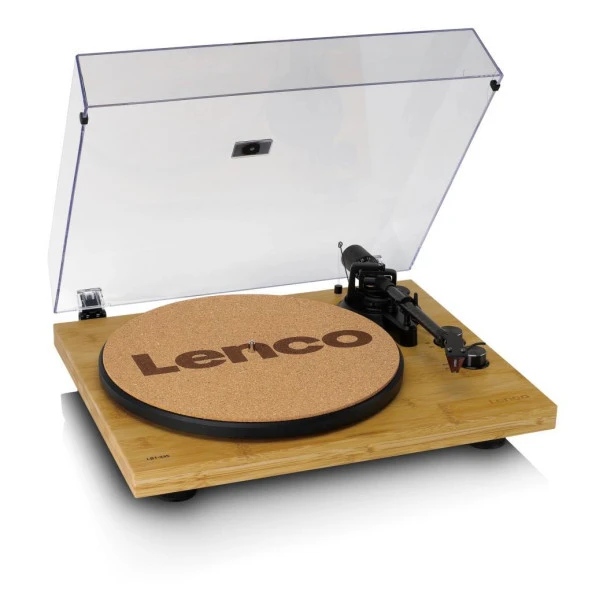 Lenco LBT-335 BA Bluetoothlu Bambu Gövdeli Ortofon 2M Kırmızı Kartuşlu Pikap Plak Çalar - 2