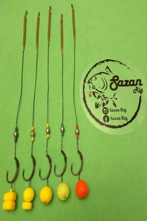 SR SazanRig Hazır Yüzen Rig Takımı ( 5 Li Set) - 6