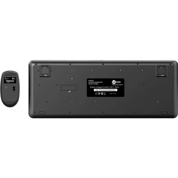 Lecoo KW202 Q Türkçe Kablosuz Siyah Klavye + Mouse Seti - 5