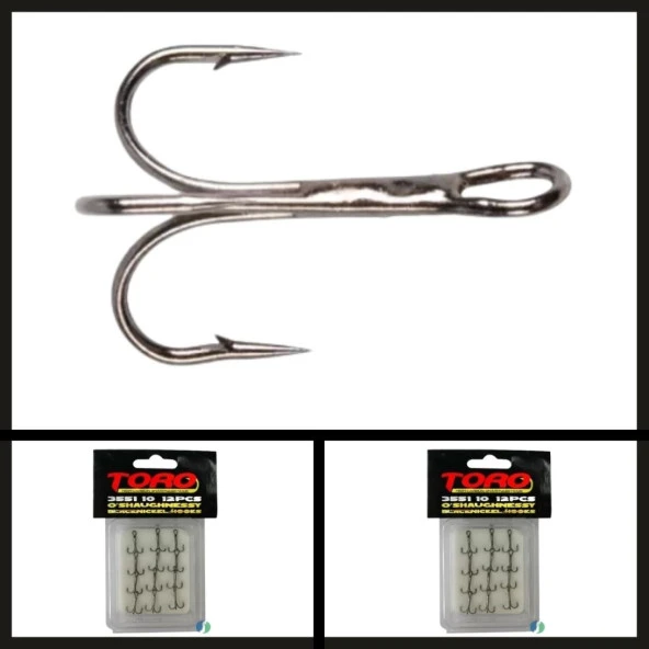 Uyguna-Yakala 6 Adet 3551 Protackle Üçlü Nikel İğne No: 4/0-İĞN.482