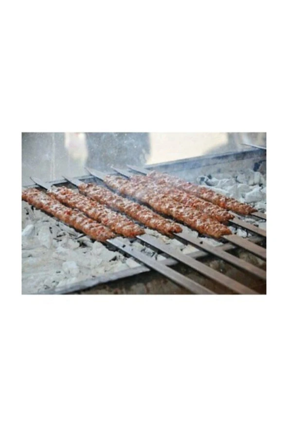 12 Adet Adana Şiş Kebab Şiş 50 Cm Şiş Paslanmaz Şiş