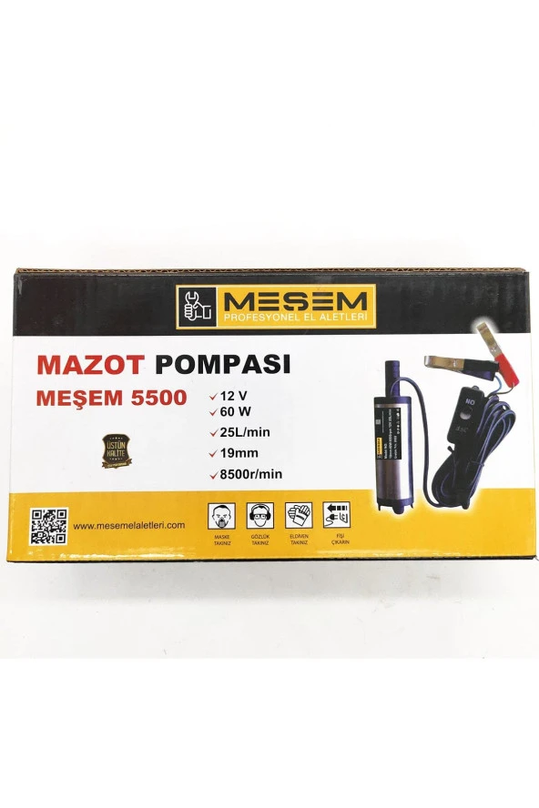 Mazot Pompası 12 V 60 Watt Profesyonel Seri - Resim 2