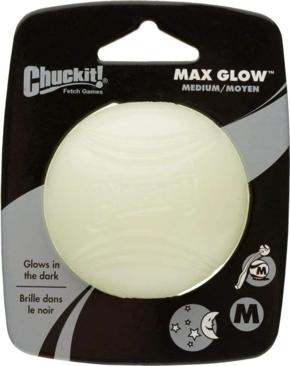 Chuckit! Max Glow Gece Parlayan Köpek Oyun Topu (Büyük Boy)