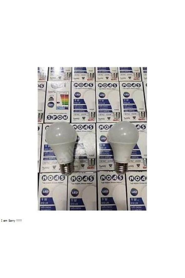 10 Adet 9 Watt Led Ampül Noas