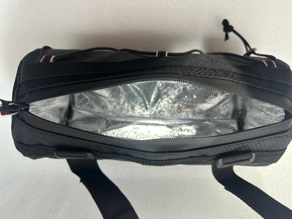 SQUARE S-795 Gidon yatay Silindir çanta - SİYAH - 2