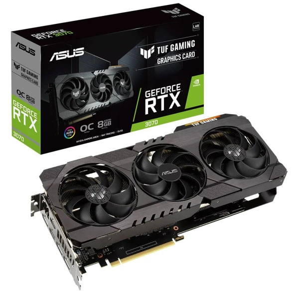 ASUS TUF GAMING Nvidia GeForce RTX3070 V2 OC 8GB GDDR6 256 Bit LHR Ekran Kartı