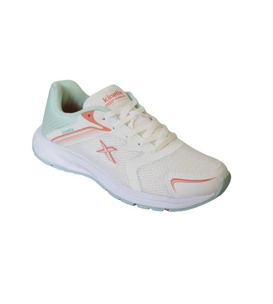 KİNETİX Kadın Siyah Beyaz Comfort Taban Bağcıklı Günlük Koşu Spor Ayakkabı - Resim 4