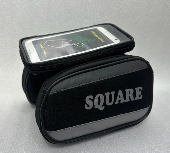SQUARE S-250 Kadro Üstü Heybe Çanta - SİYAH GRİ