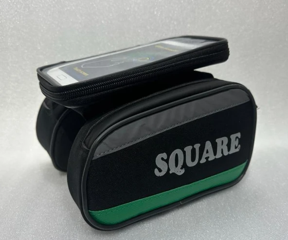 SQUARE S-250 Kadro Üstü Heybe Çanta - SİYAH YEŞİL