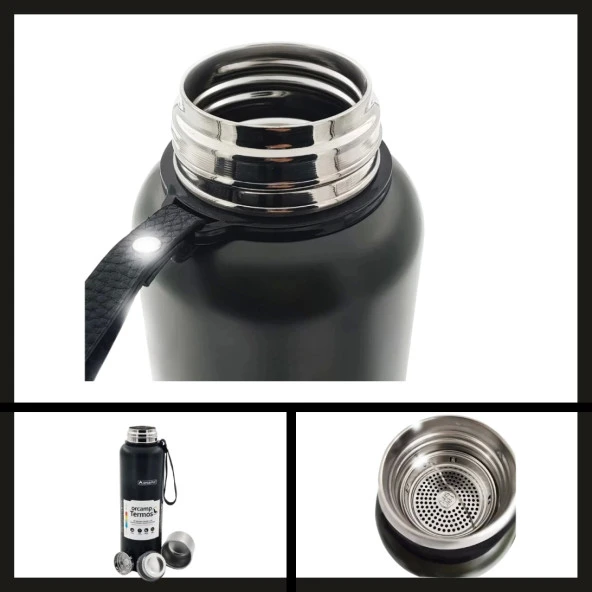 Uyguna-Yakala (out-5050) Orcamp 304 Çelik Termos 1 Lt-ERM.131 - 2