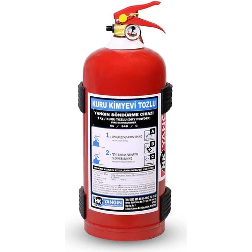 Hk Yangın Söndürme Tüpü Kuru Kimyevi Tozlu Söndürücü 1 kg (SKT:2027