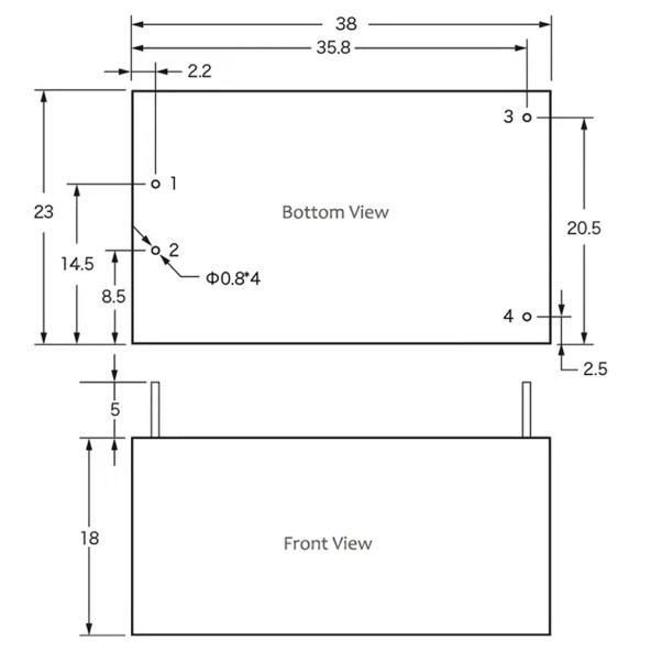 HLK-5M05 5V 1A 5W AC DC 220V to 5V Voltaj Düşürücü Modül İzole Elektronik Devre Güç Kaynağı Smps - 8