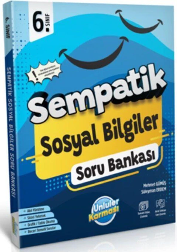 6. Sınıf Sosyal Bilgiler Sempatik Soru Bankası Ünlüler Karması