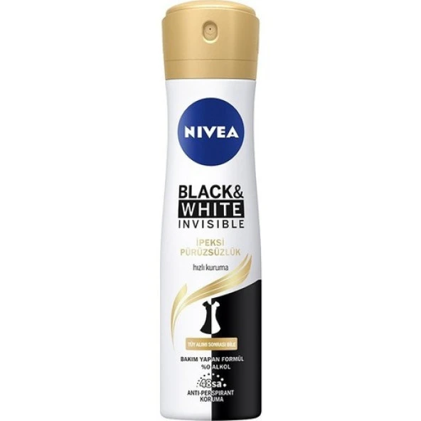 Nivea Deodorant Invisible Black&White İpeksi Pürüzsüzlük 150 Ml 4005900620231
