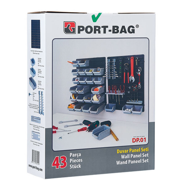 Port-Bag DP01 43 Parça Duvar Paneli Seti - 3