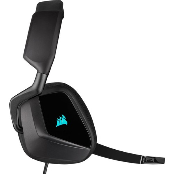 Corsair Void RGB Elite USB Premium 7.1 CA-9011203-EU Siyah Kablolu Mikrofonlu Kulak Üstü Oyuncu Kulaklığı - 3