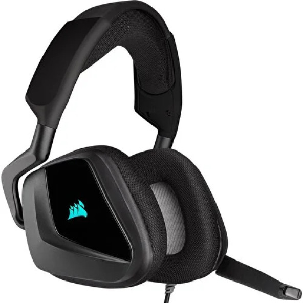 Corsair Void RGB Elite USB Premium 7.1 CA-9011203-EU Siyah Kablolu Mikrofonlu Kulak Üstü Oyuncu Kulaklığı - 4