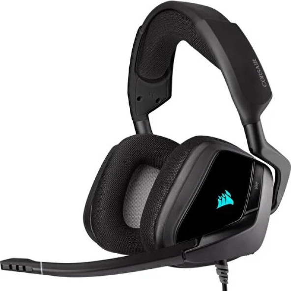 Corsair Void RGB Elite USB Premium 7.1 CA-9011203-EU Siyah Kablolu Mikrofonlu Kulak Üstü Oyuncu Kulaklığı - 5